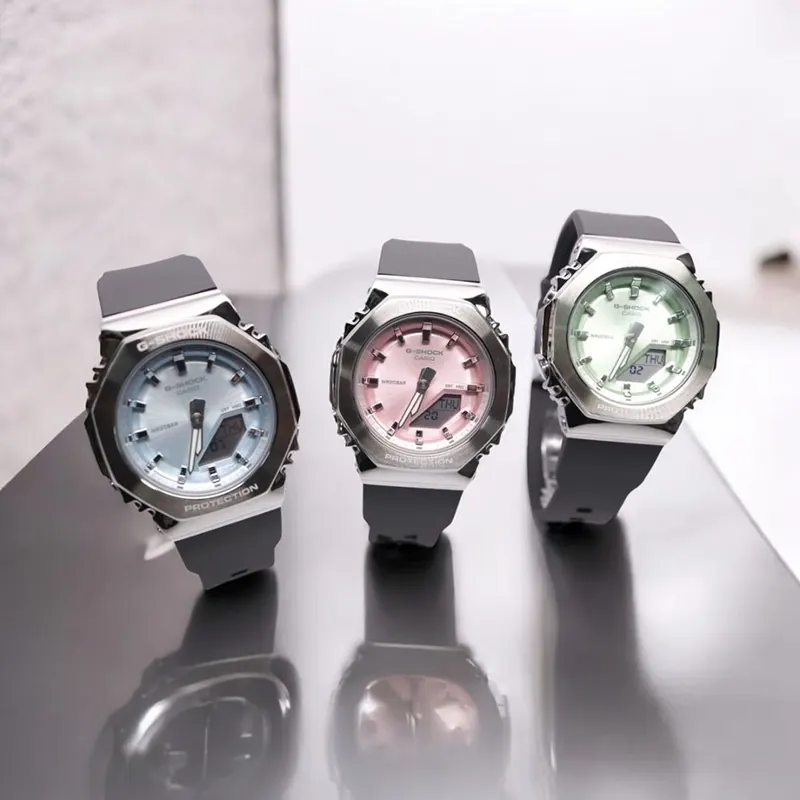 Casio G-Shock ANALOG-DIGITAL Metallic Pink Dial Watch- GM-S2110-4A